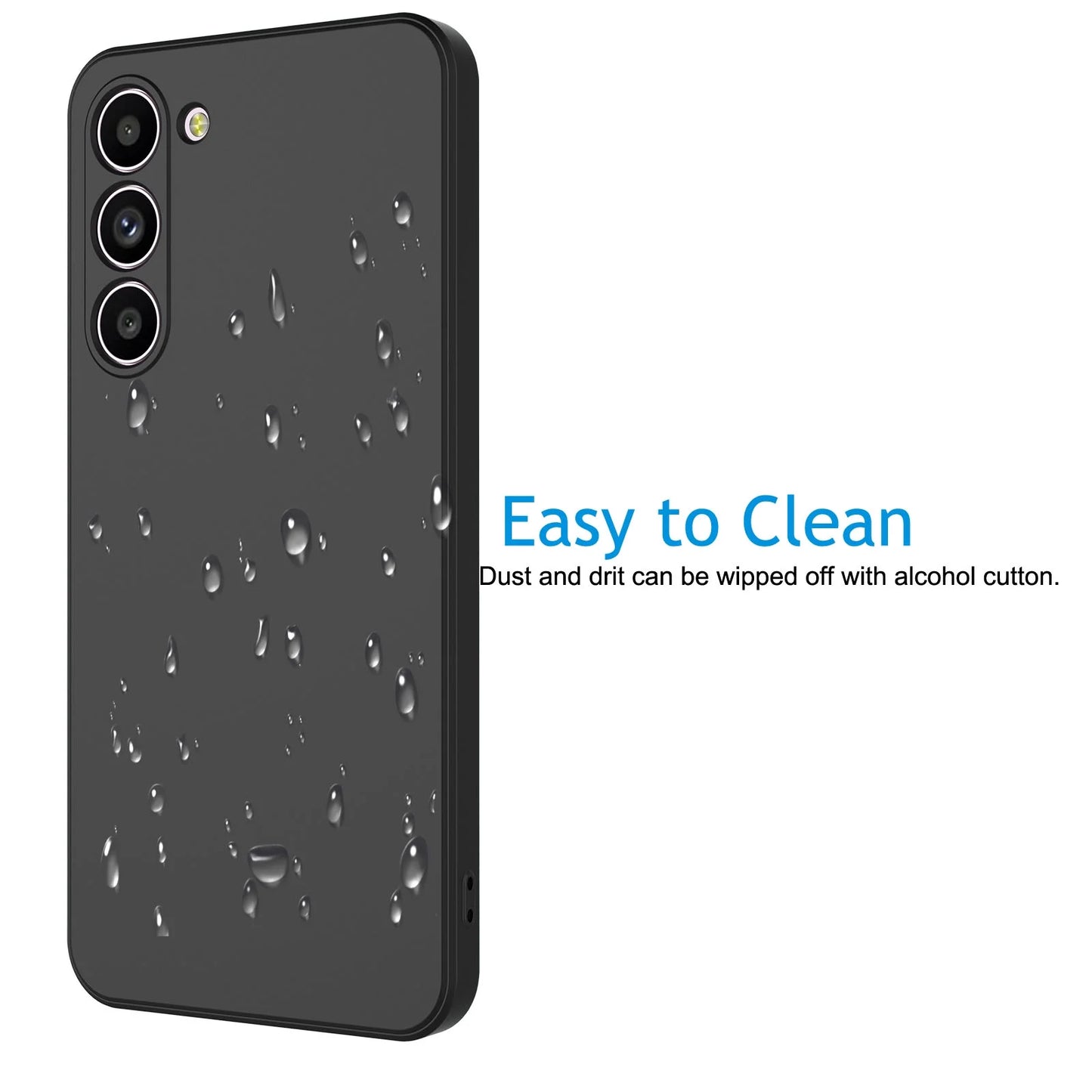 Cell Phone Basic Cases for Galaxy S24,S24 Plus,S24 Ultra, Liquid Silicone Gel Rubber Shockproof Case Ultra Thin Slim Matte Surface Cover for Samsung Galaxy S24 plus (Black)