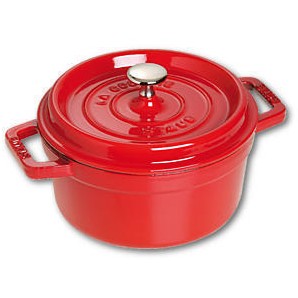 Staub La Cocotte 20cm rund. rot. Gusseisen