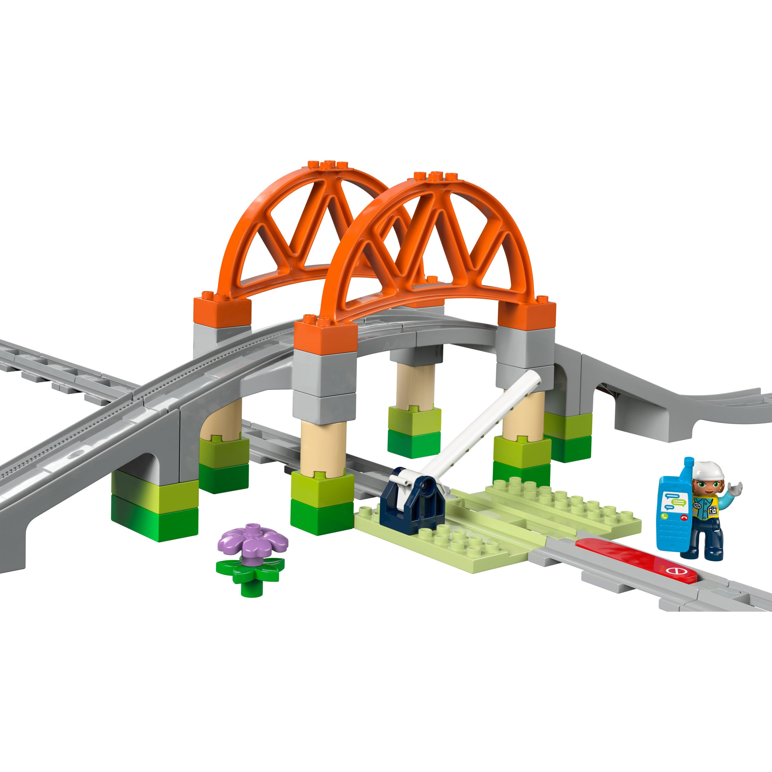 LEGO 10426 DUPLO Town Eisenbahnbrcke und Schienen - Erweiterungsset