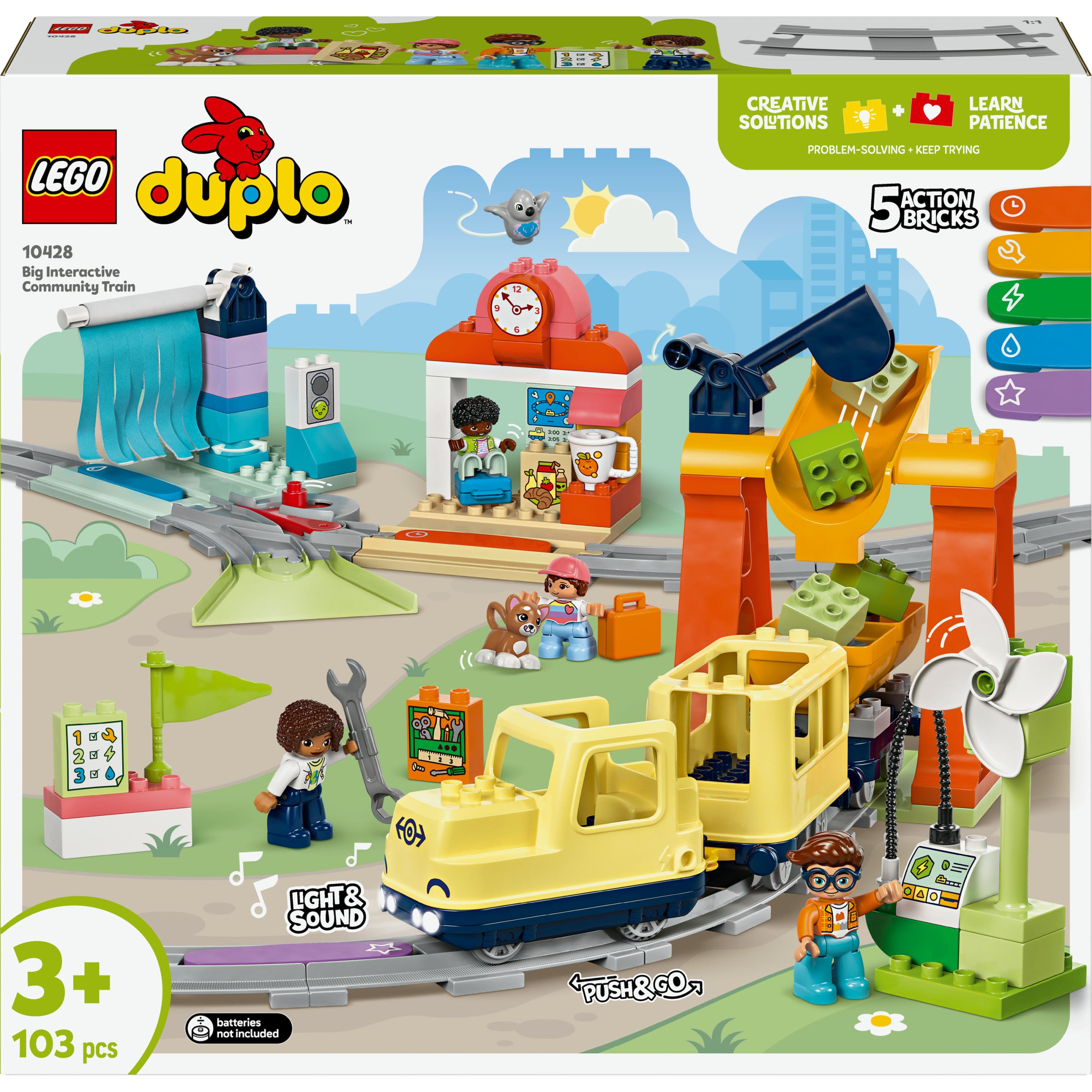 LEGO 10428 DUPLO Town Groe interaktive Eisenbahn