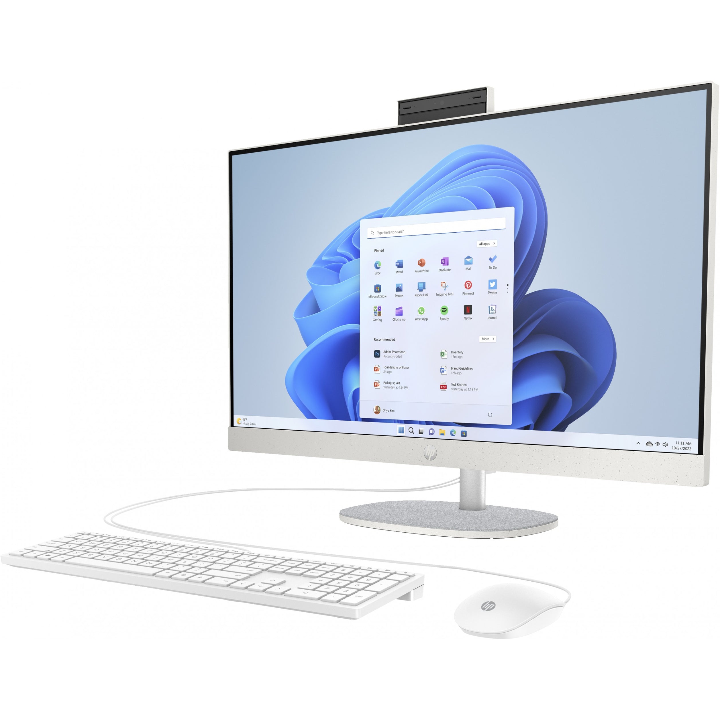 HP 27-cr0007ng AiO-PC 68,6cm (27Zoll) AMD Ryzen™ 5 7520U