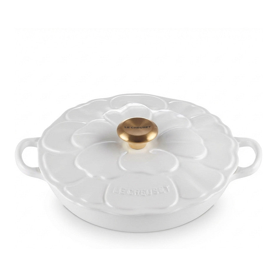 Le Creuset Gourmet-Profitopf Blume 26 cm white