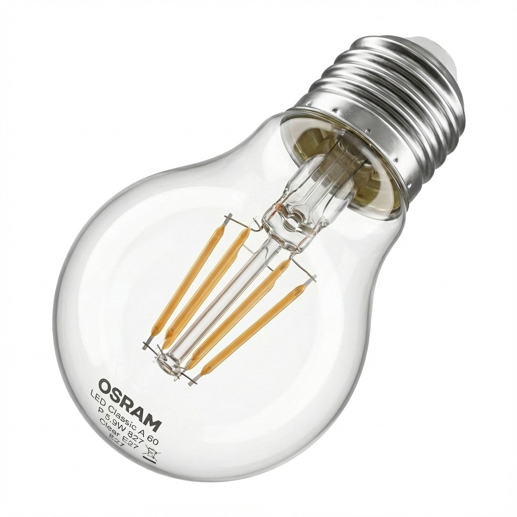 Osram LED Classic A 60 Filament P 5.9W 827 Clear E27 LED-Lampen, klassische Kolben