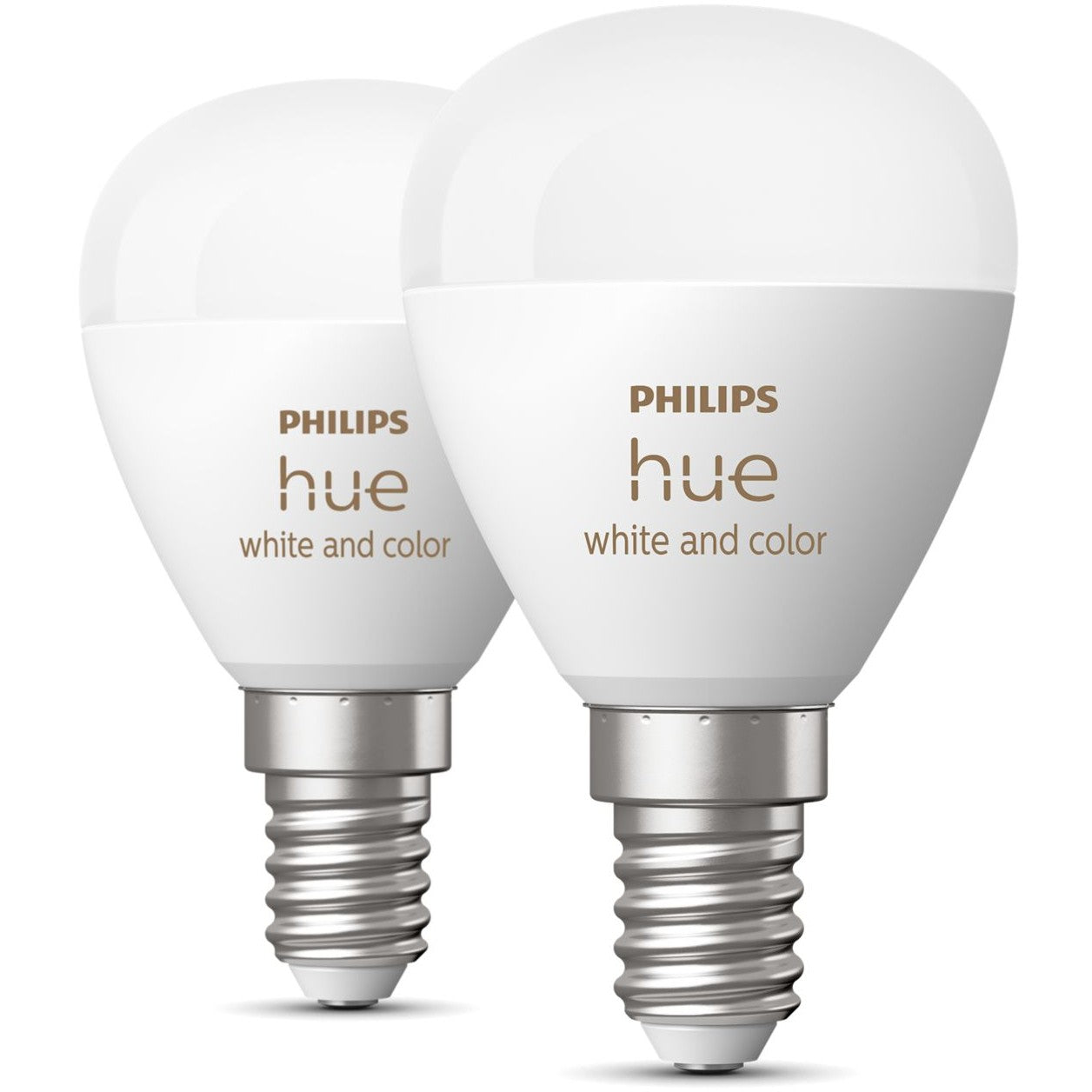 Philips Hue White & Color Ambiance E14 Luster Tropf Doppelpack 470lm