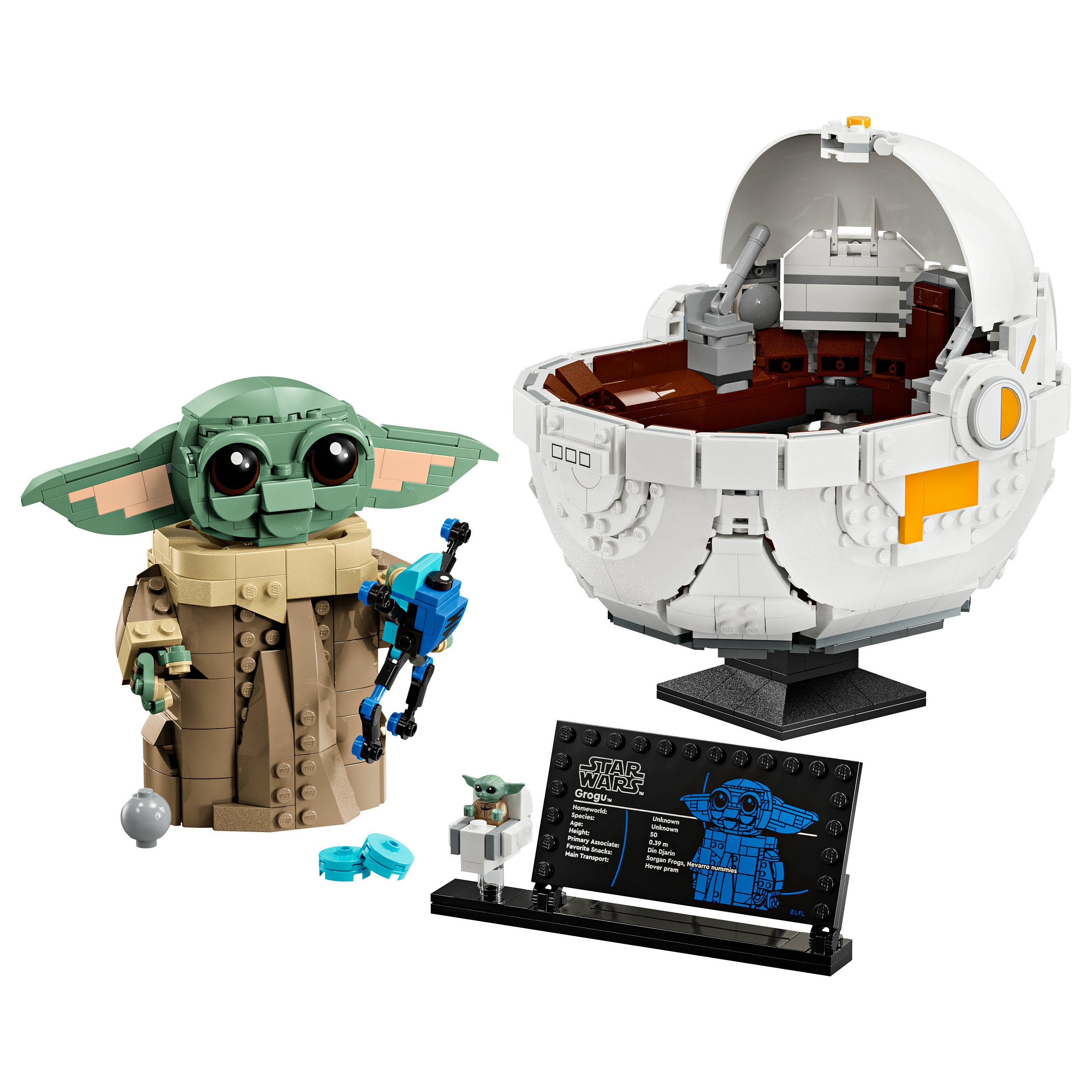 LEGO Star Wars Grogu in seiner Repulsorwiege 75403