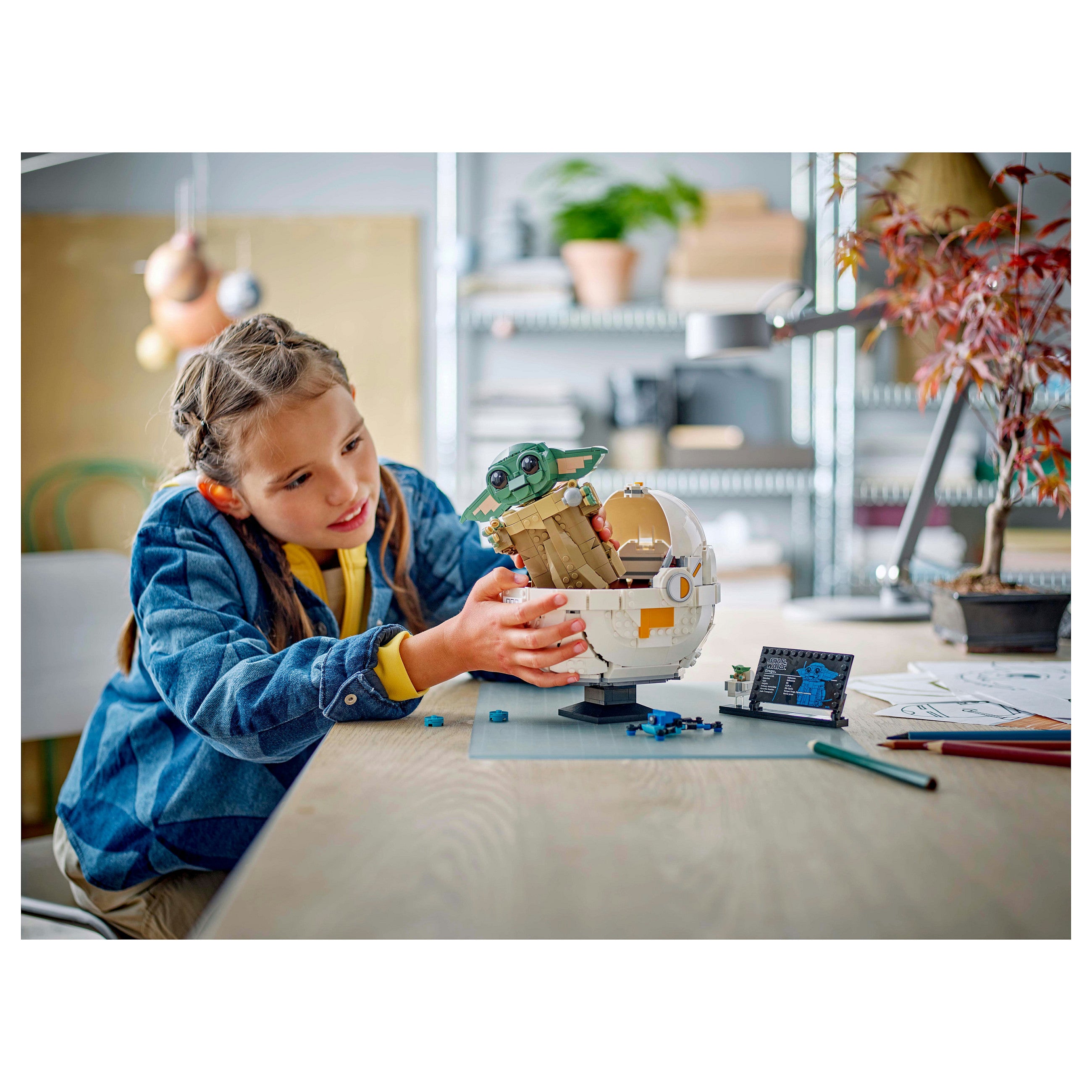 LEGO Star Wars Grogu in seiner Repulsorwiege 75403