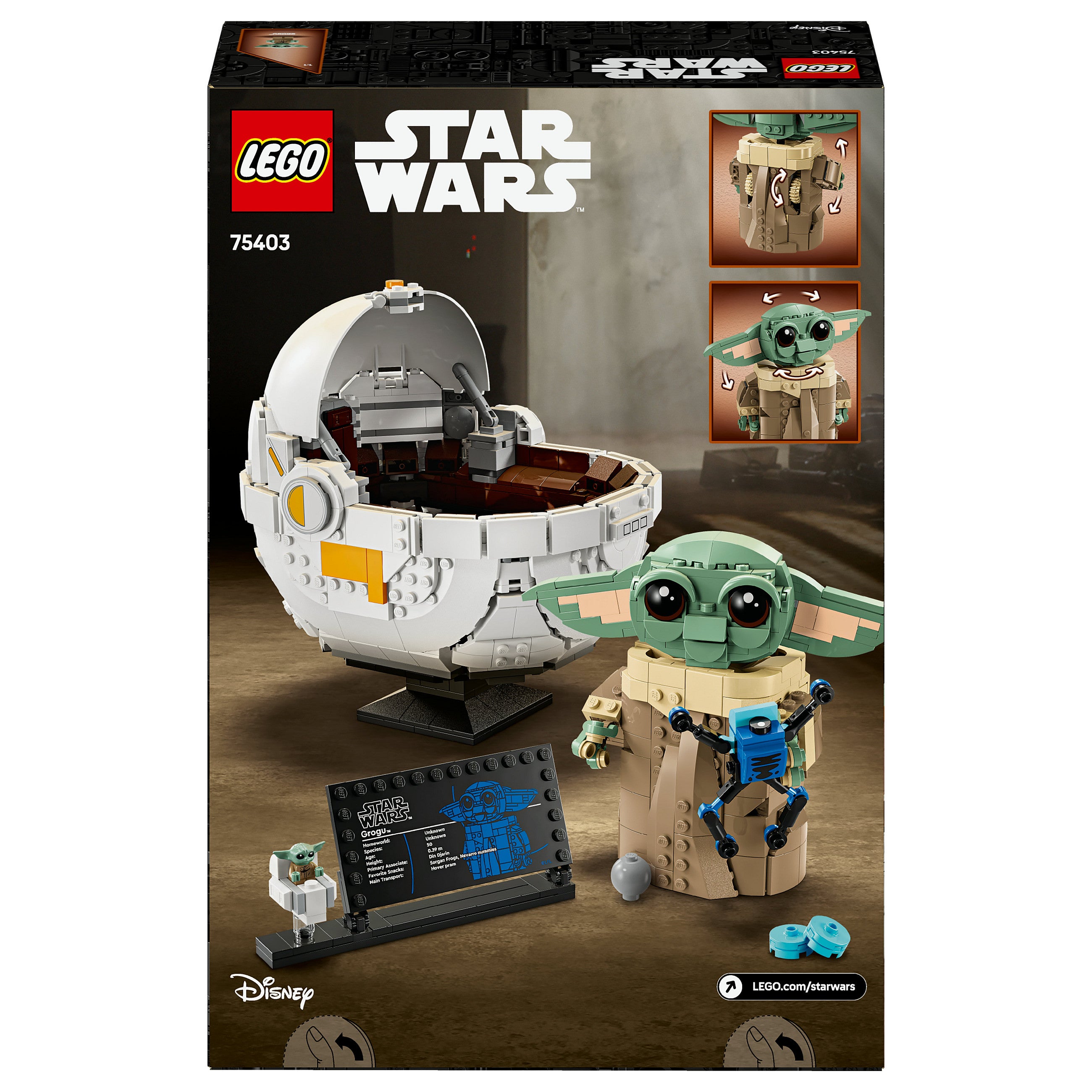 LEGO Star Wars Grogu in seiner Repulsorwiege 75403